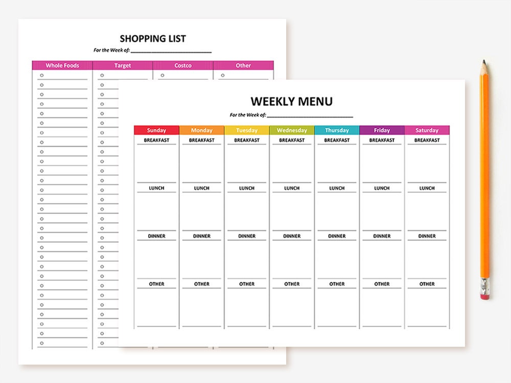 Complete Printable Housekeeping Set Editable Home - Etsy