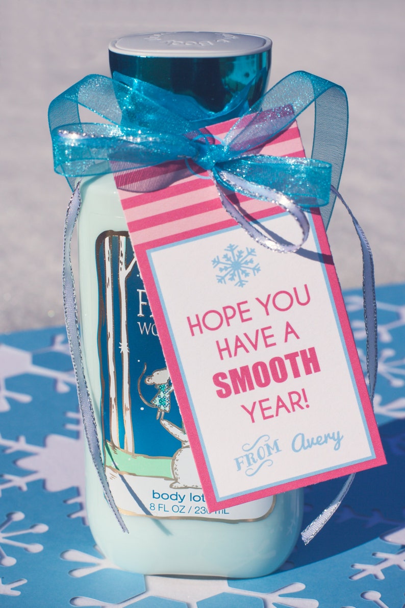Christmas Lotion Bottle Gift Tag Thank You Gift Tag - Etsy