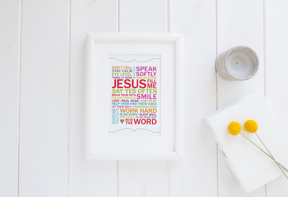 Mama Motivation 4 X 6 Printable Wall Art // Word - Etsy