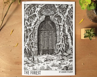 The Forest (Indie Comic Risograph Zine - Riso Art Print - Sticker)