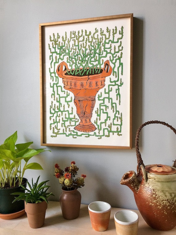 Botanist Cactus Square Vase