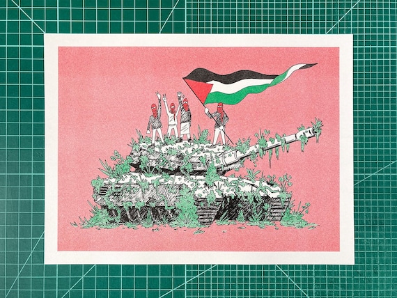 Free Palestine (9x12 Palestine Art Print)