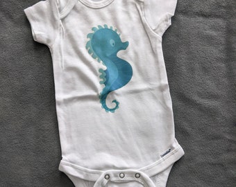 CHETI Colorful Seahorse Newborn Infant Toddler Baby Girls Boys Bodysuit Short Sleeve 0-24 MonthsBlack CHETI Colorful Seahorse Newborn Infant Toddler Baby Girls Boys Bodysuit Short Sleeve 0-24 MonthsBlack