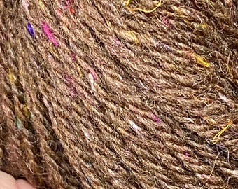Chocolate Sprinkle #2 Wool Silk DK Yarn