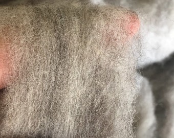 Natural Light Silver Grey CVM Cross Roving with Silk