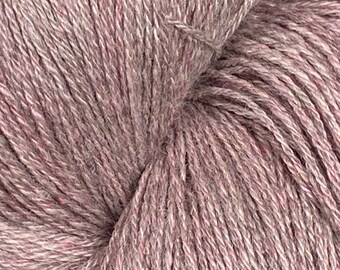 Pink Charcoal Superfine Rose Grey Alpaca Silk Lace Yarn