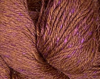 Fall Plum Alpaca Yak Silk Yarn