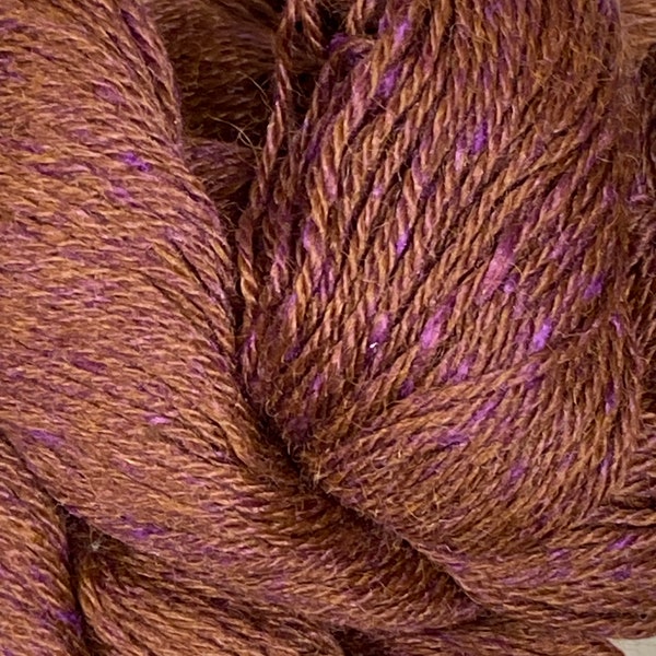 Fall Plum Alpaca Yak Silk Yarn