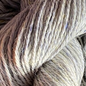 Alpaca with Midnight Blue & Yellow Mulberry Silks Fingering Yarn image 8