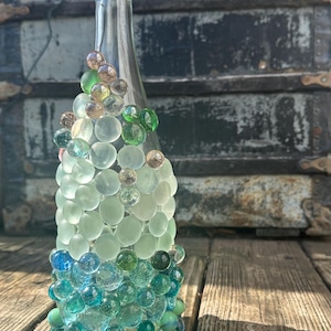 Lighted Wine Bottle (12” x 4.50”W) -Battery string lights