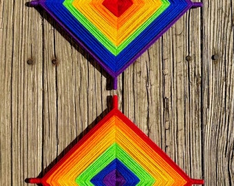 RAINBOW OJO de DIOS/Gods Eye (12” x 2)