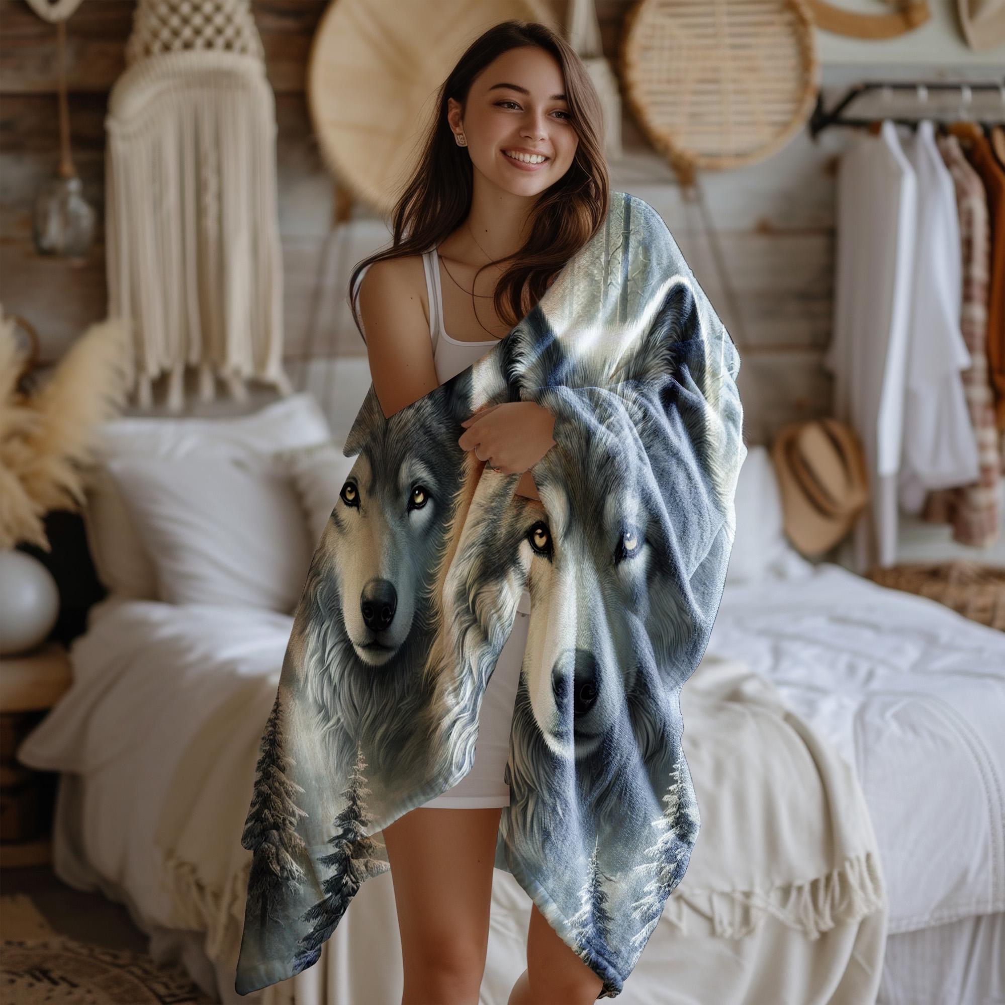 Boceoey Coperta Pile Matrimoniale Cinghiale Plaid Divano Calda e Morbida, Coperte Pile di Flanella, Coperta Plaid per Copri Divano, Copriletto o Coperta da Soggiorno 220x240 cm