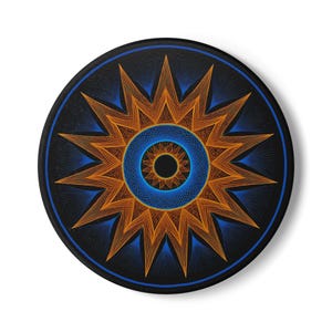 Vintage Star Design Ceramic Coaster | Bohemian Home Decor, Drink Coaster, Gift for Him/Her, Tableware, Housewarming