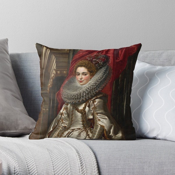 Taie d'oreiller Marchesa Brigida Spinola-Doria - Housse de coussin portrait art classique