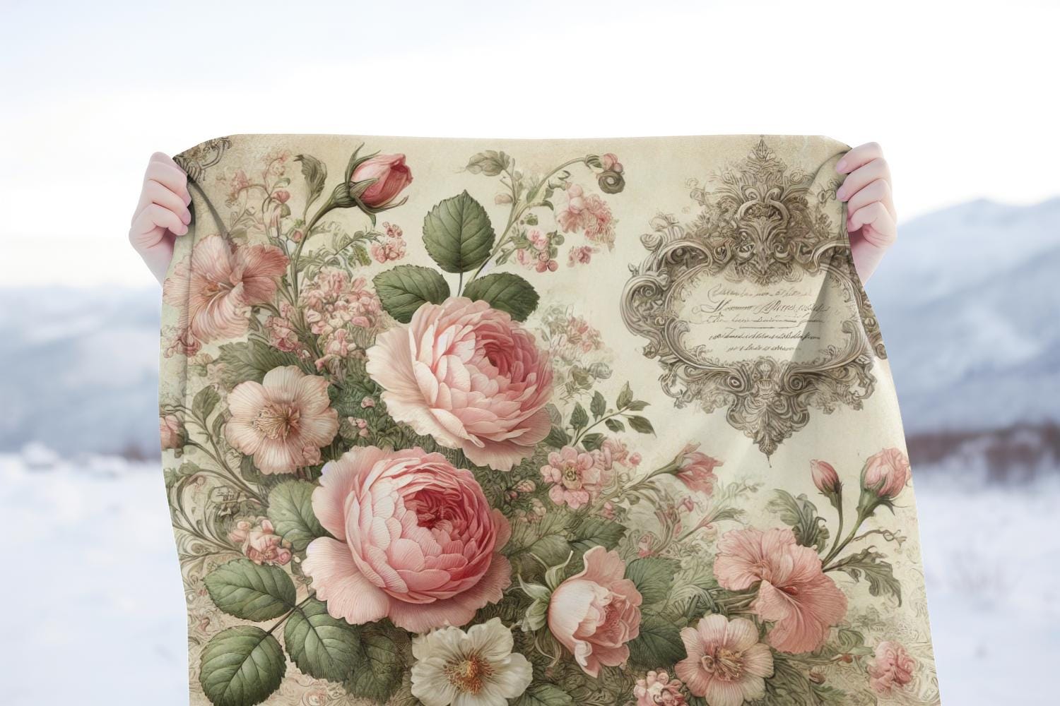Floral Boots Quilted Blanket NCU0NNT2134