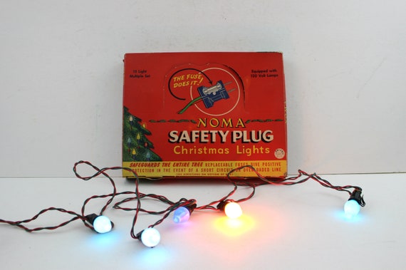 Vintage 15 Noma Multi Color Christmas Tree Lights With Safety Etsy image 0 - Vintage 15 Noma Multi Color Christmas Tree Lights With Safety Etsy