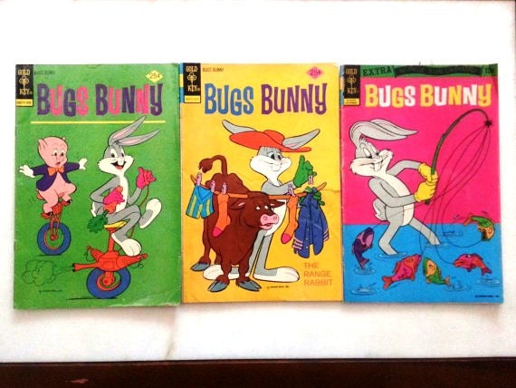 set of 4 bugs bunny gold key comic book vintage 1966 no 146 etsy