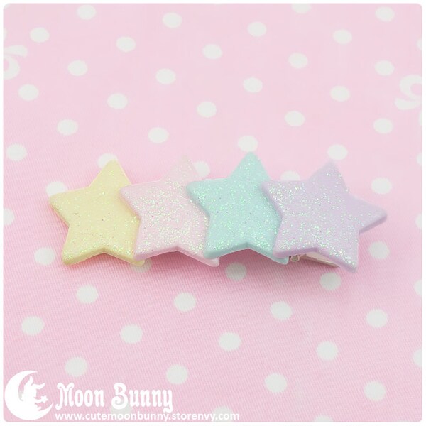 Sparkly stars Hairclip