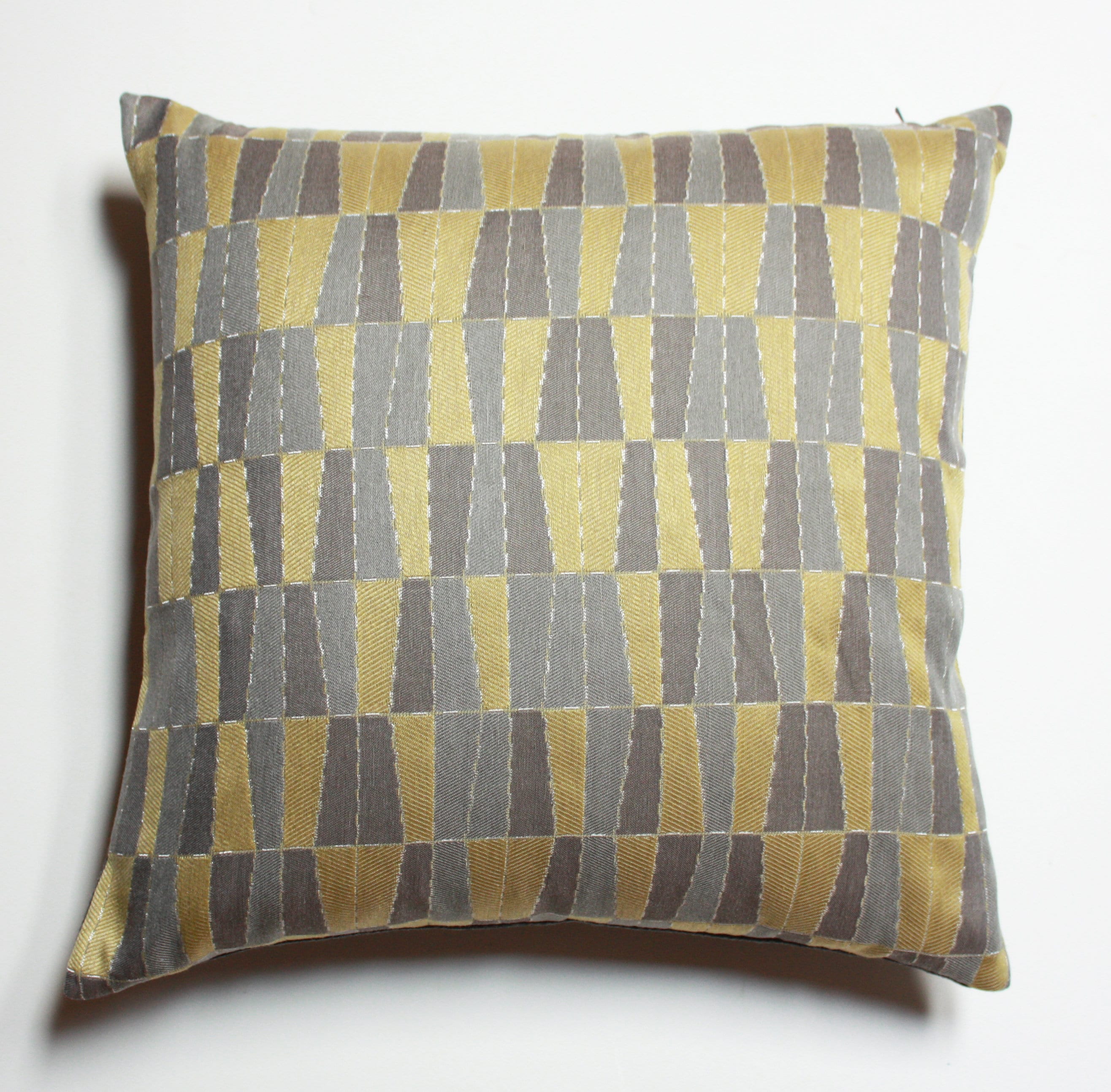 yellow and gray pillows