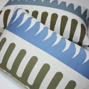 Alexander Girard Palio Sky Pillow Cover: Blue Cotton Blend
