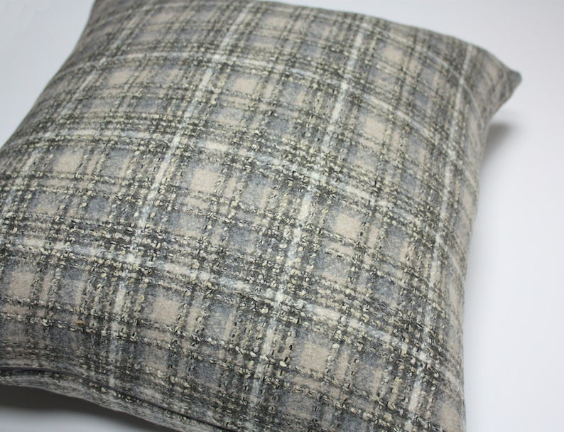 Architex Chaucer Blanche Pillow Plaid Pillow Cover Beige - Etsy