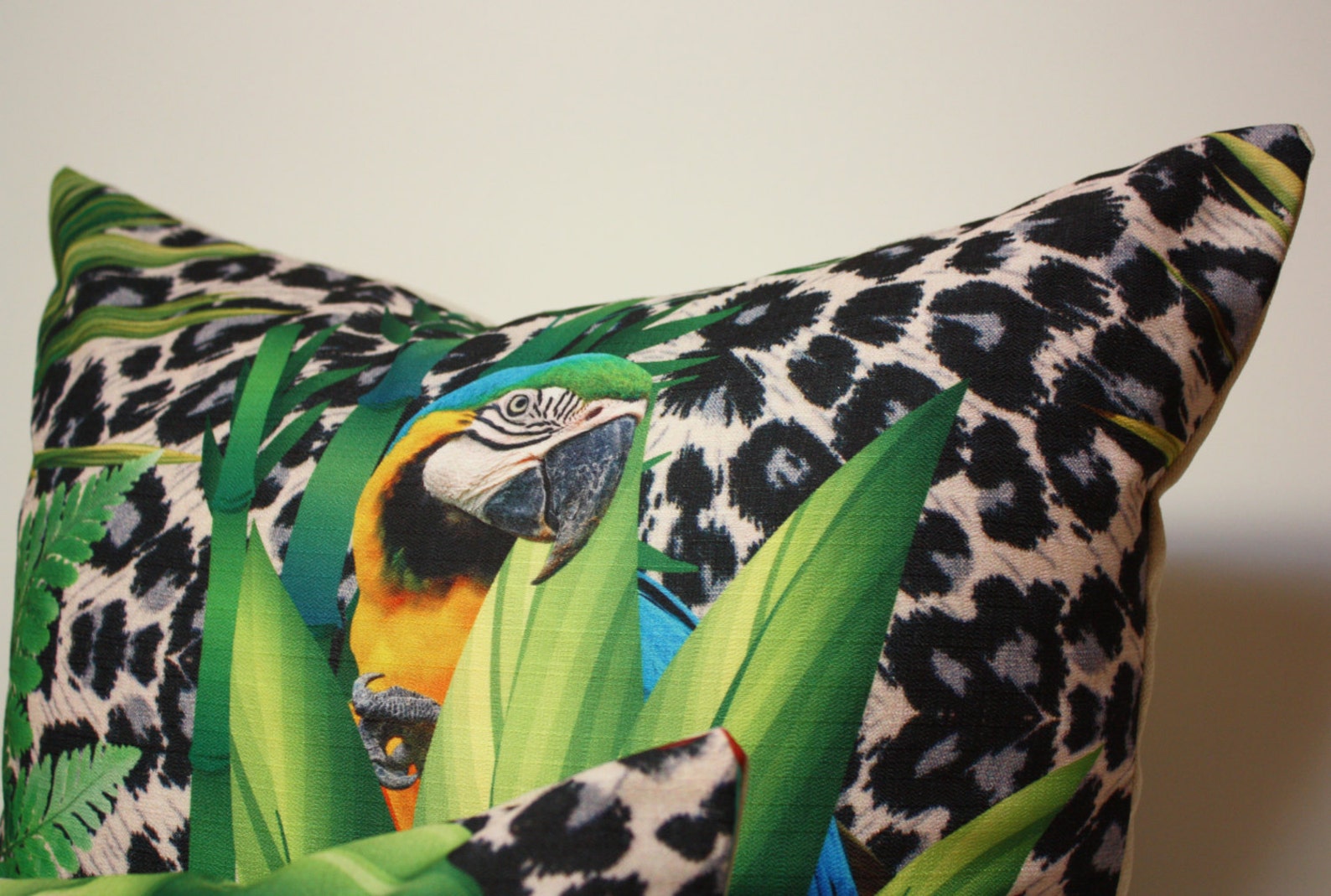 20x20 Tropical Jungle Pillow Cover Amazon Pillow Cover Etsy