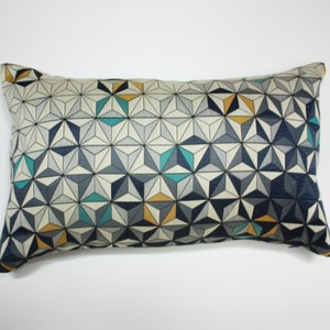Geometrischer Stern Kissenbezug: Brentano Tagundnachtgleiche Hydra, Blaue Sonnenbrella