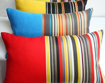 Maharam Paul Smith pillow cover,blue pillow cover, orange pillow cover, yellow pillow cover, commercial pillow cover