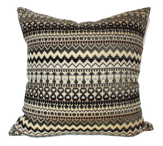 Brown Pillow Cover Western Pillow Cover Striped Pillow Etsy