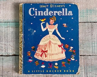 1950 Cinderella Little Golden Book: 1st Edition, Simon & Schuster, D13