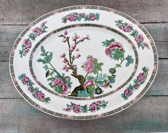 Antique John Maddock & Sons Indian Tree Platter
