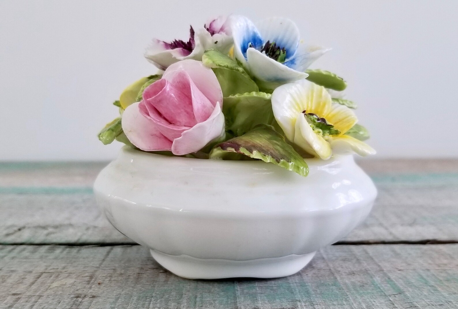 Coalport England Bone China Flowers in Bowl Vintage Floral Etsy