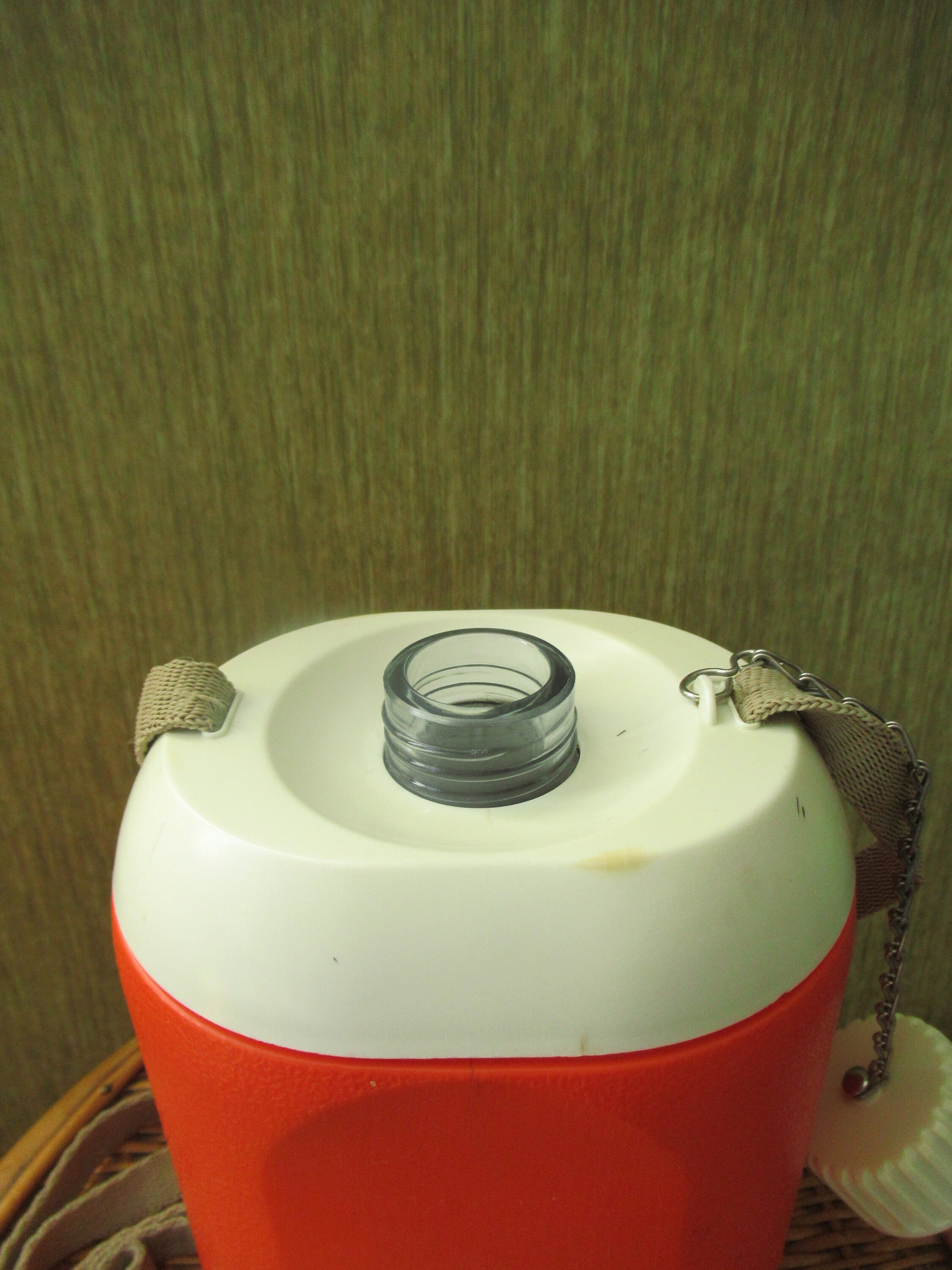 Vintage Chunky Water Canteen Bottle Gourd Flask Orange Retro Etsy