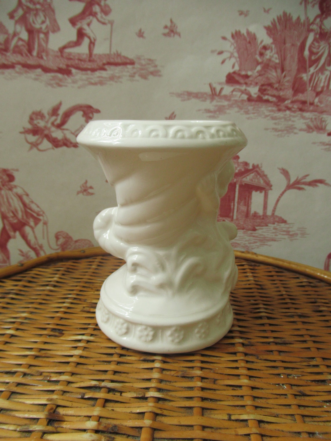 Cherub Small Ceramic Vase Planter Vintage Retro Etsy