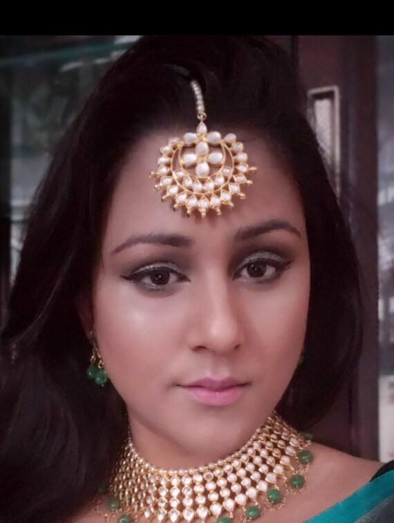 Headpiece Indian Bollywood Wedding Headpiece Mang Tikka Etsy