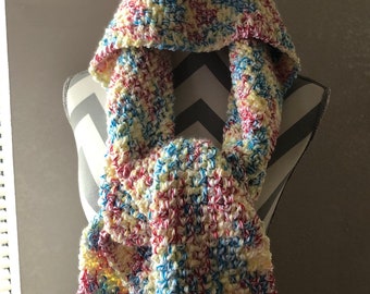 Toddler Hooded Scarf: Child's Winter Wear (5-10 Years)
