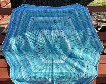 Hexagon Crochet Blanket: Loops & Threads Wavelength Yarn