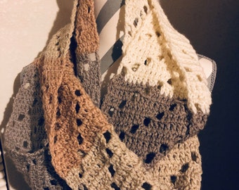 Crochet Infinity Scarf: Caron Cakes Buttercream Yarn