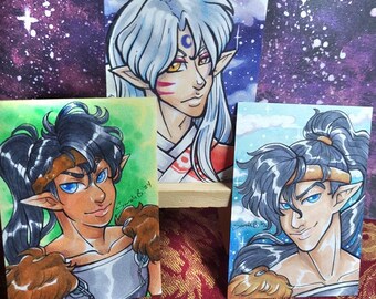 Original Retro Anime Charakter Künstler Karten