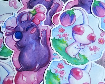 Pikmin set 2 Purple And White