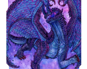 Monsterjäger - Gore Magala - Aquarelldrucke 11 x 14
