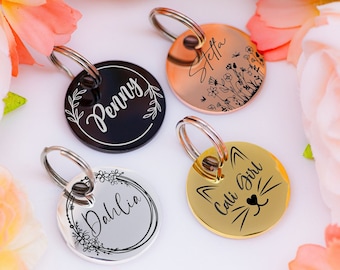 Dog Tag Dog Collar Tag Personalized Cat Tag Custom Cat Collar Tag Cat ID Tag Dog ID Tag Dog Name Tag Custom Pet Tag Cat Name Tag