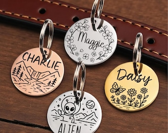 Pet dog tag, dog ID Tag, Personalized dog collar tag pet id, puppy tag,  dog ID Tag, dog tag for dogs, Cat tag, Custom Dog tag, Cat name tag