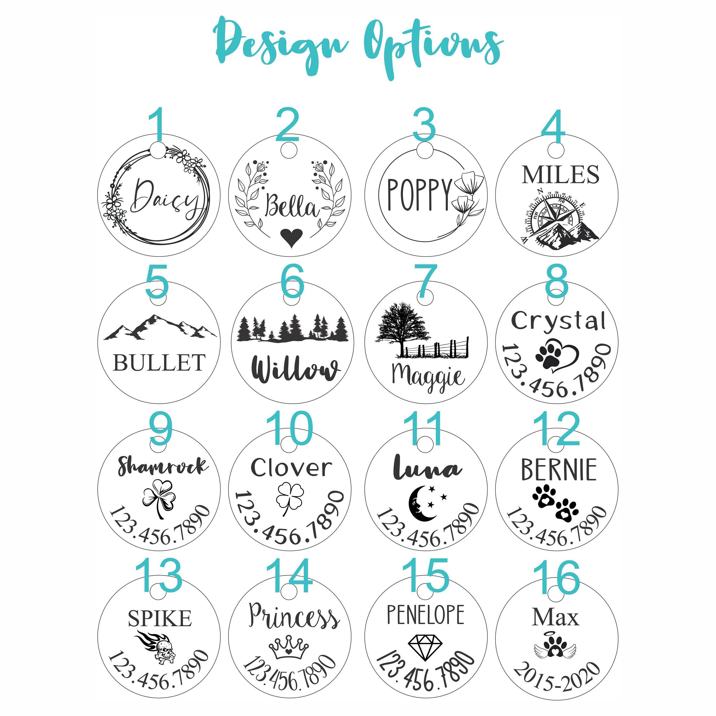 Pet Dog Tag Dog ID Tag Personalized Pet Dog ID Tag Puppy Etsy Canada