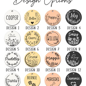 Placa de identificación personalizada para perro, placa de identificación para mascota, placa de identificación para cachorro, placa de identificación personalizada para perro, placa de identificación grabada para mascota, placa de identificación personalizada para perros imagen 2