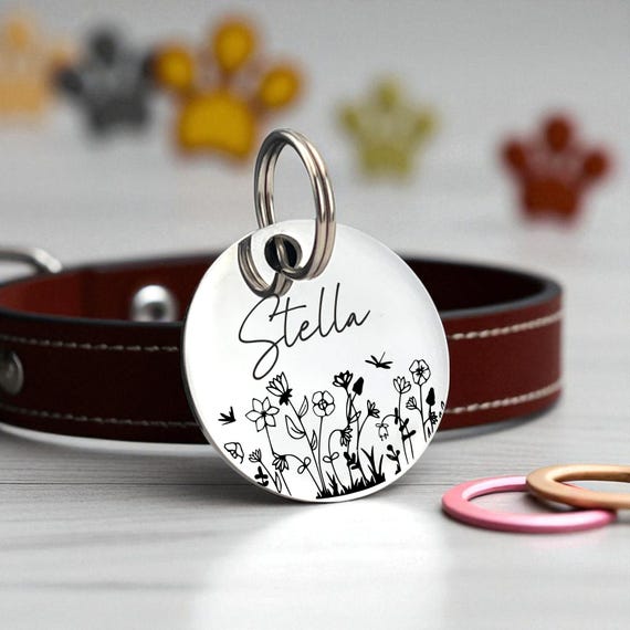Custom Dog Tag Dog Tag Pet Tag Dog ID Tag Puppy Tag Personalized Dog Tag Engraved Pet ID Tag Personalized ID Tag for Dogs Tag