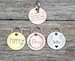 Pet dog tag, dog ID Tag, Personalized pet dog ID tag, puppy tag,  dog ID Tag, dog tag for dogs, Rose Gold Dog Tag, Gold Dog Tag, Silver tag 