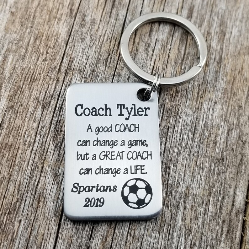 Coach Gift Soccer coach Keychain Baseball coach Basketball Etsy