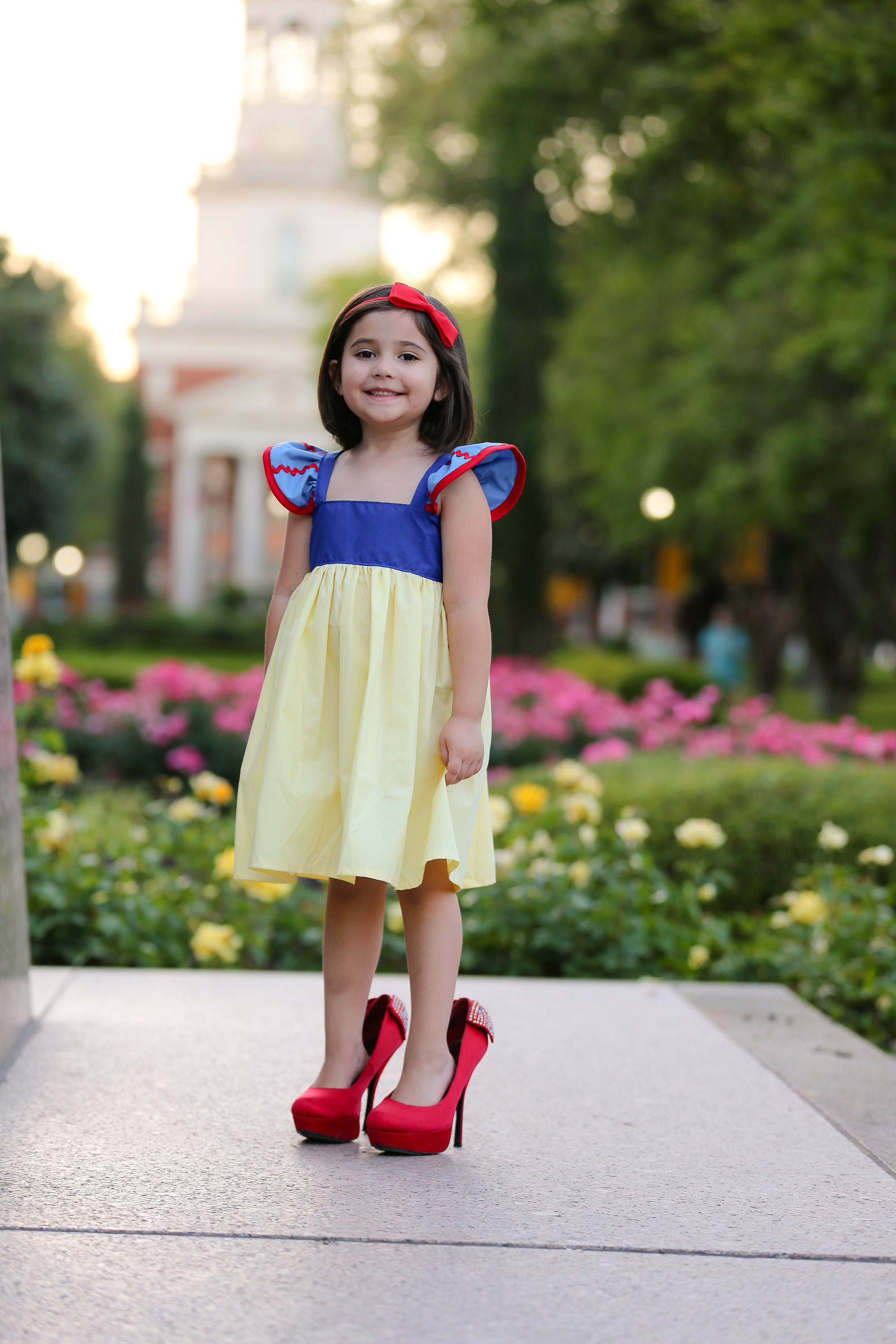 Boutique Snow White Dress with hoop skirt