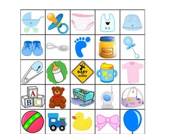 Baby Shower Bingo Game